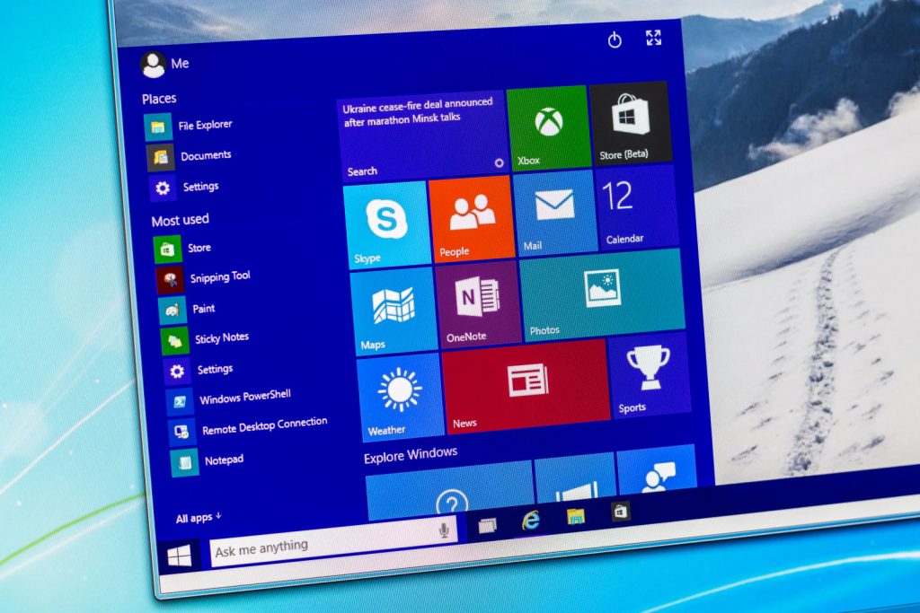 Current Microsoft Windows 10