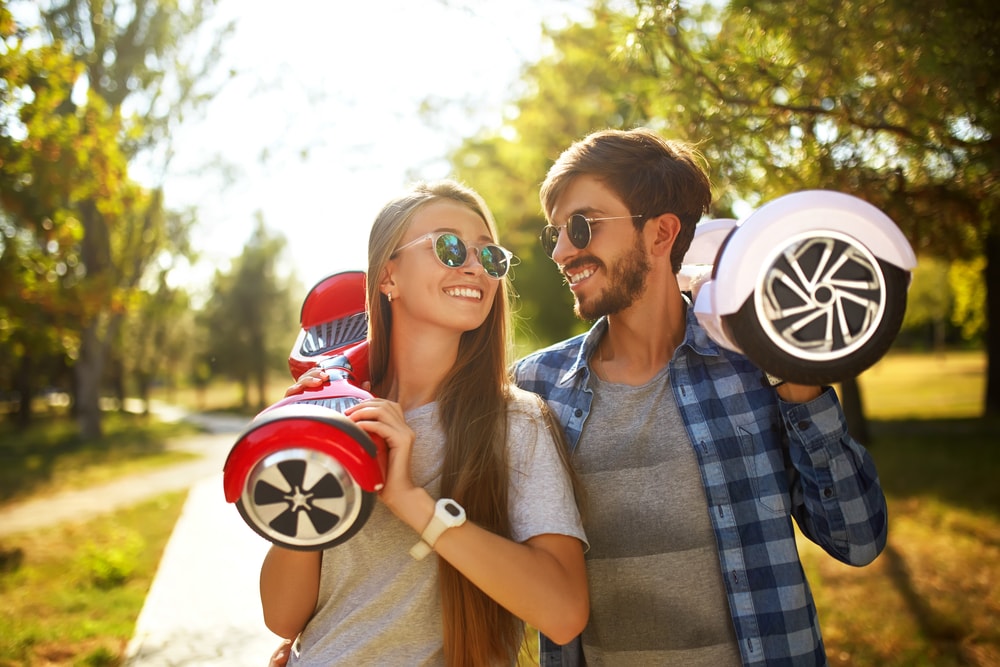 A Bluetooth hoverboard allows the users to connect to mobile