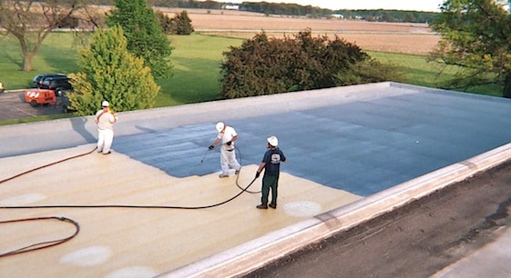 Polyurethane roof coating