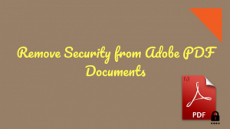 Remove Security Adobe PDF