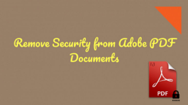 How to Remove Security from Adobe PDF Without Password ( Permission Password)