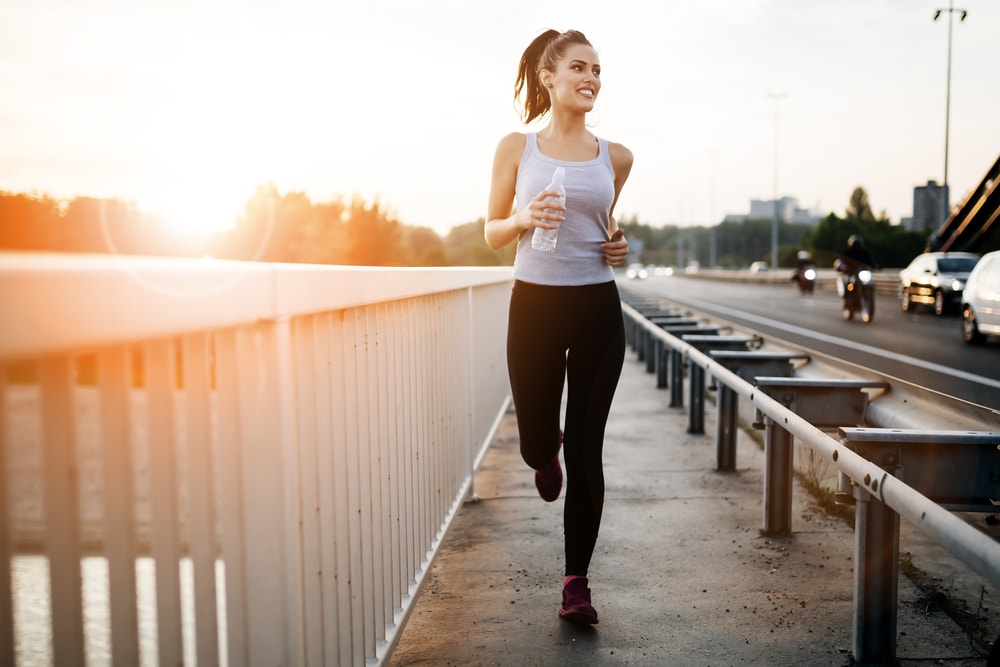 workout woman running