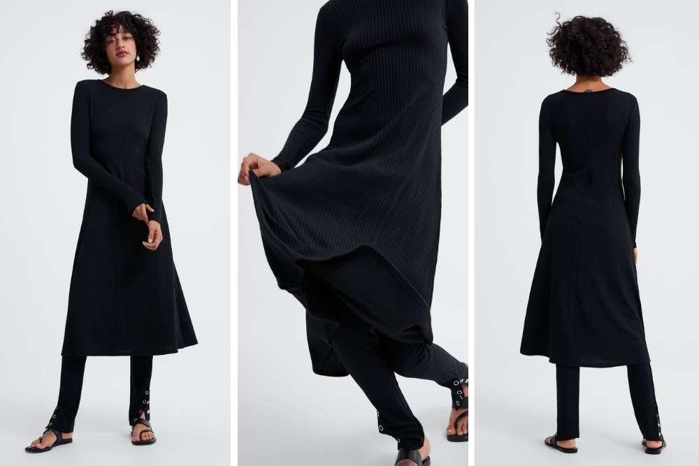 ZARA- Basic Black Dress for Women – Valentine Day (2/20)