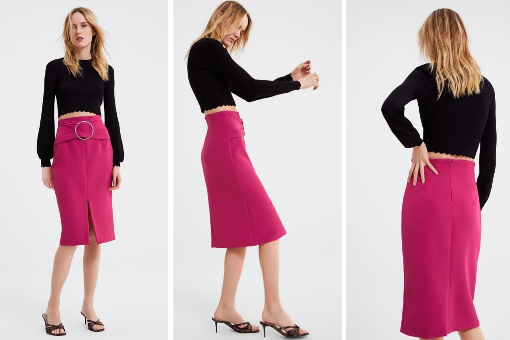 Zara – Pencil Skirt With Buckle – Valentine Day (13/20)