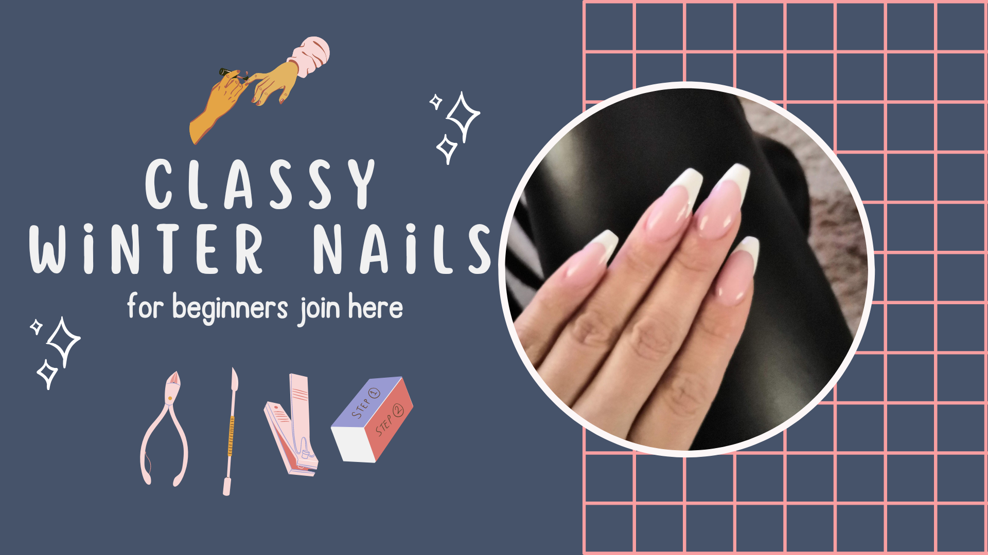 Classy Winter Nails: Frosty Tips with a Dash of Sass!
