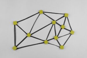 network-concept-with-squares