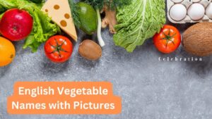English Vegetable Names with Pictures