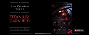 Titanium Dark Red Theme