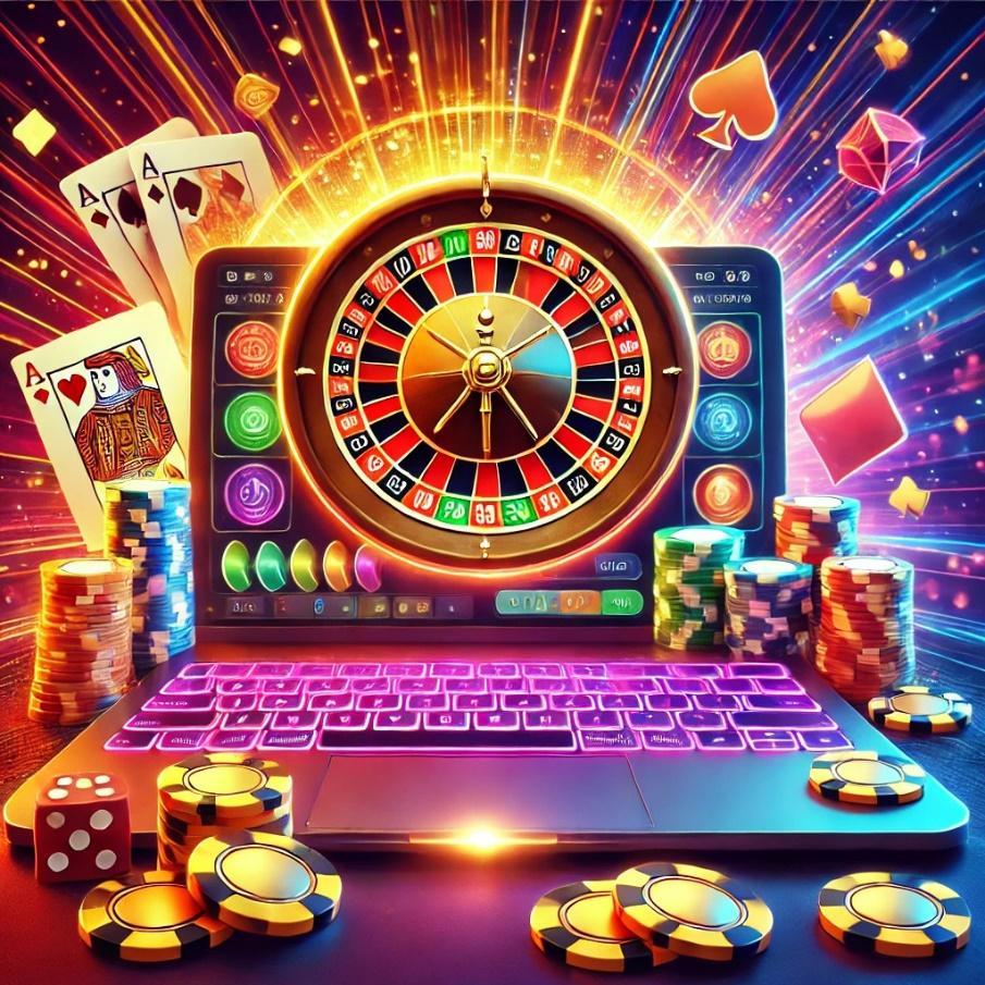 Vibrant casino interface