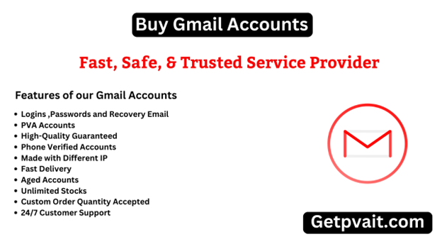 Gmail Accounts (PVA & Bulk)