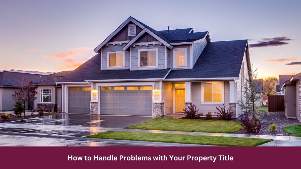 How to Handle Problems with Your Property Title