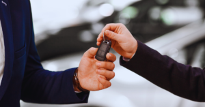 inspecting a used car for a good deal