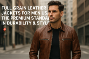 Full Grain Leather Jackets for Men USA
