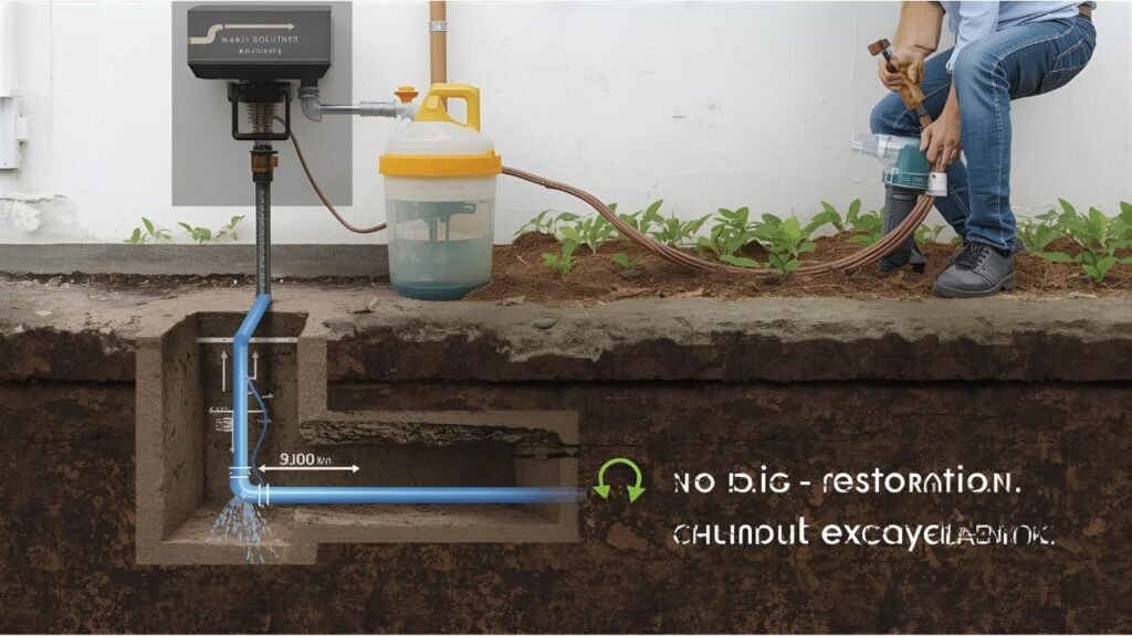 fix blocked drain without digging