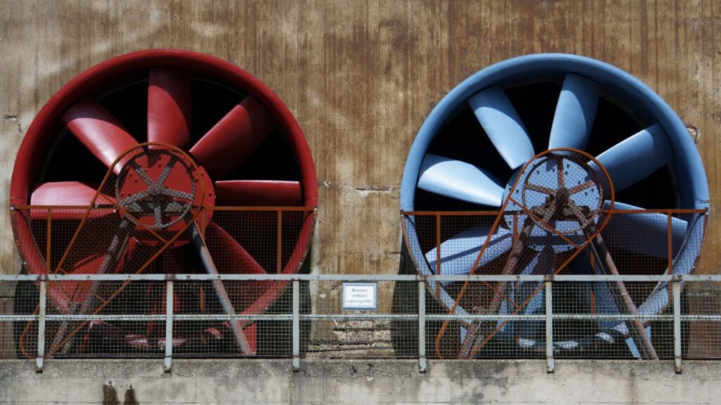 Mechvac mine ventilation