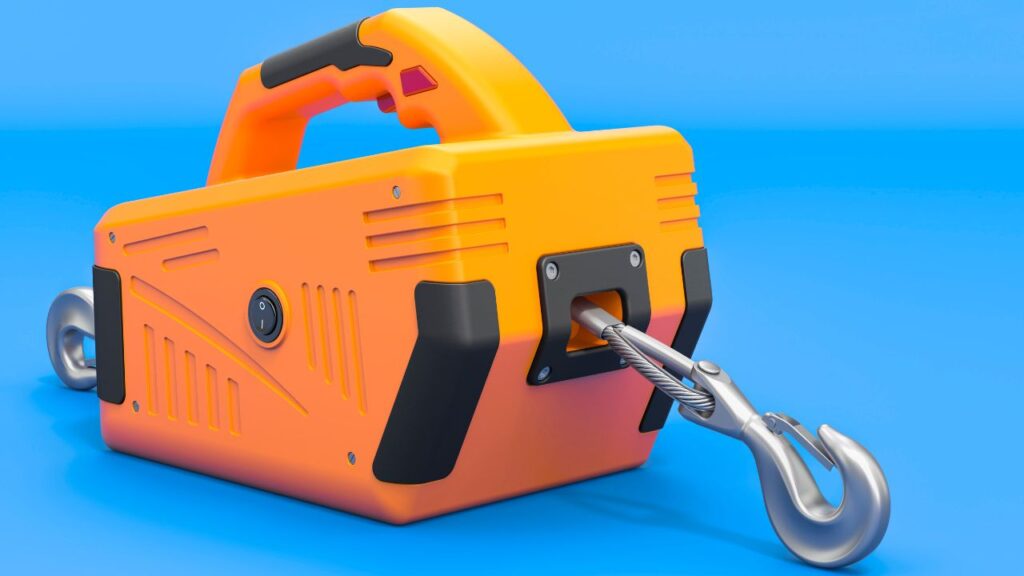 Winch electric boating support