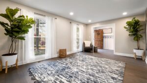 layer rugs on hard floors
