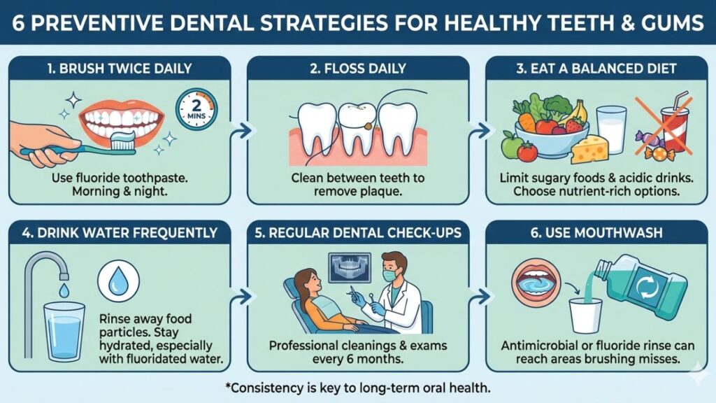 6 Preventive Dental Strategies That Support Healthy Teeth And Gums