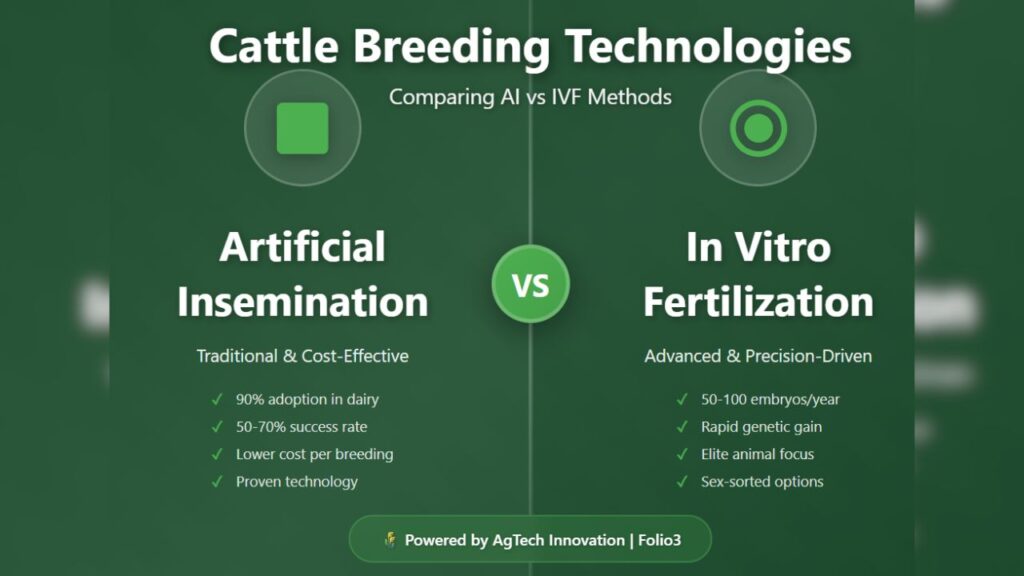 cattle IVF vs artificial insemination