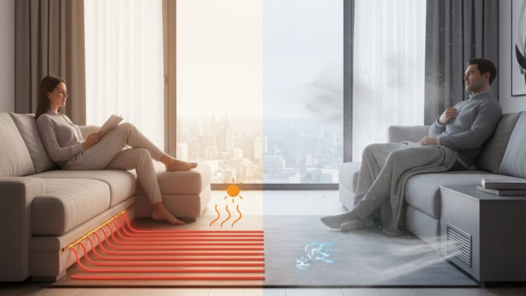 Radiant Heat vs Forced Air