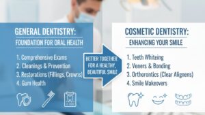 Why General Dentistry And Cosmetic Dentistry Work Best Together