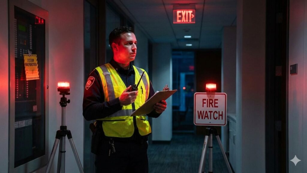 Fire Watch Guards Ensuring Protection During Alarm System Outages