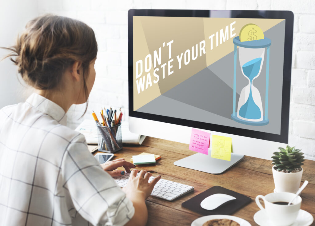 Don't Waste Your Time Concept