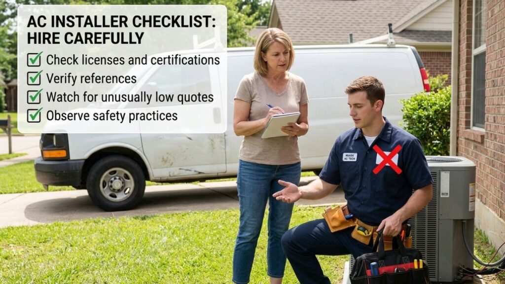 AC Installer Red Flags