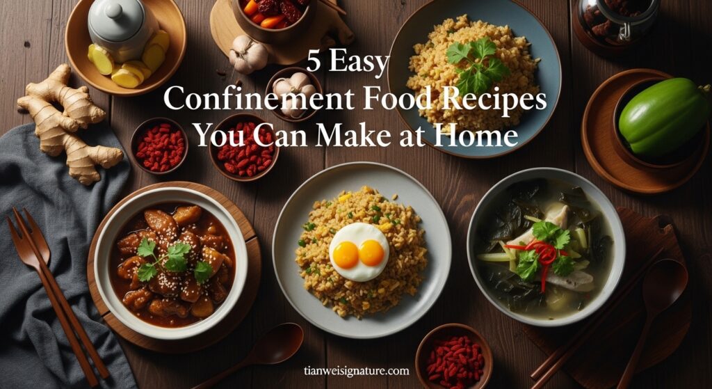 5 Easy Confinement Food Recipes You Can Make at Home