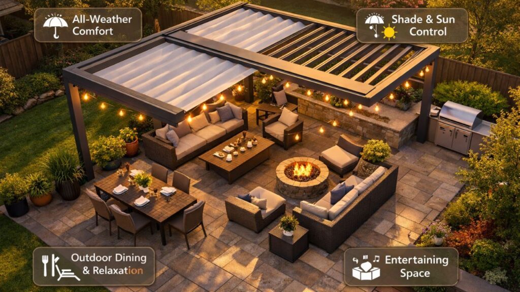 Pergolas and Patios for Comfort