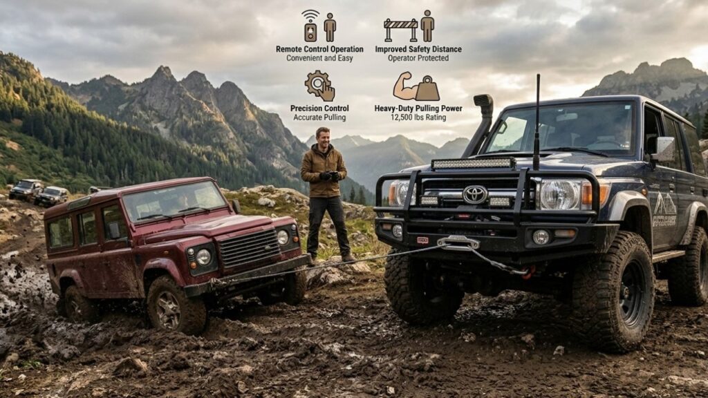 Remote-Controlled Electric Winches