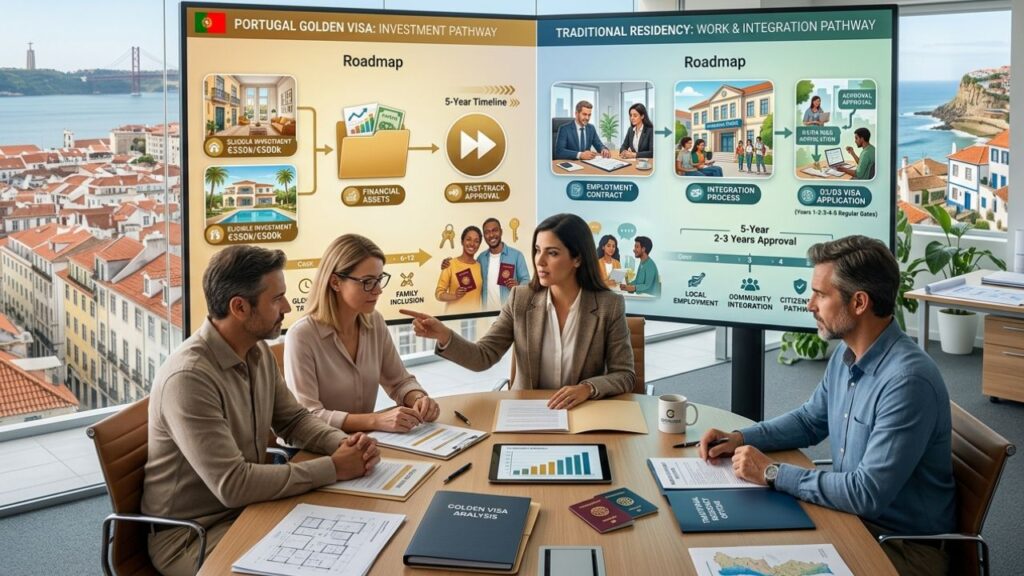 Portugal Golden Visa vs traditional residency