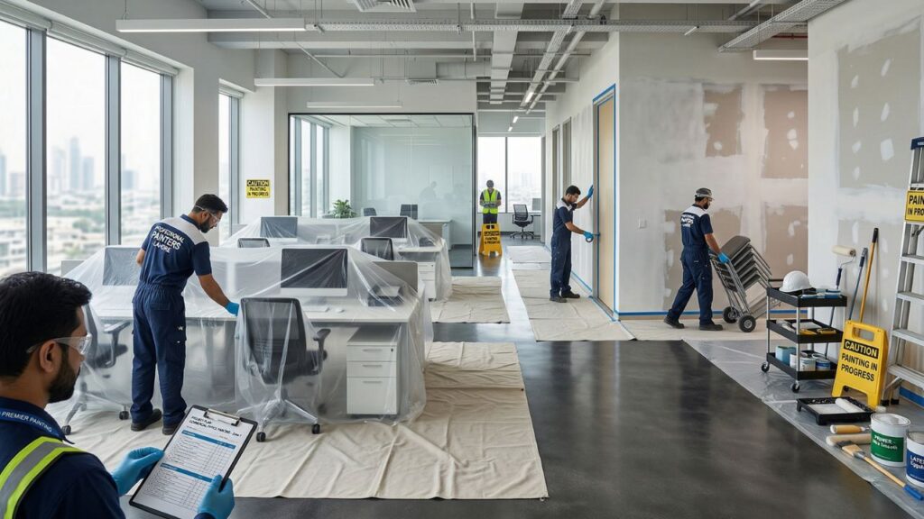 Professional Commercial Painting Preparation