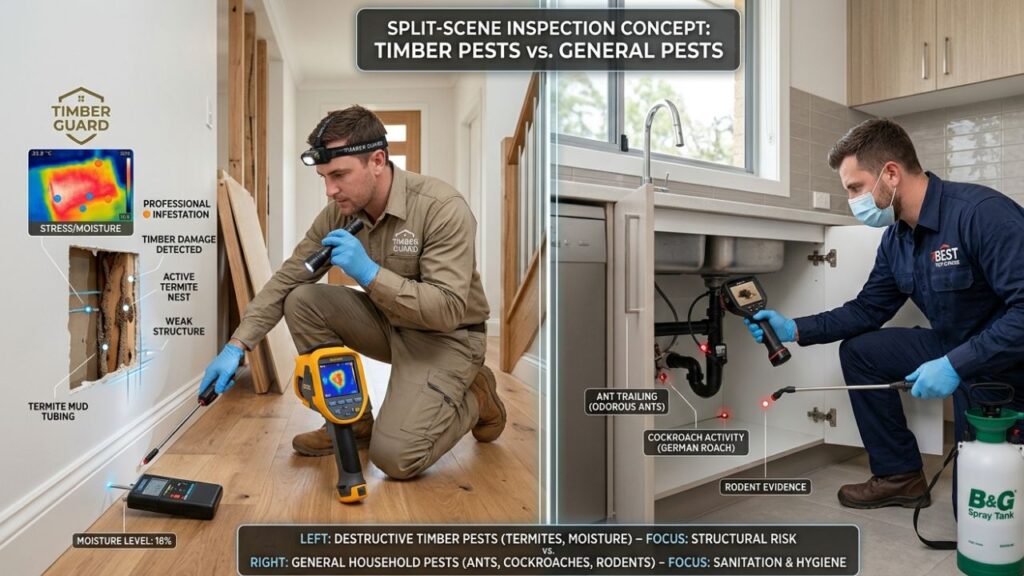 Timber Pest vs General Pest Inspection