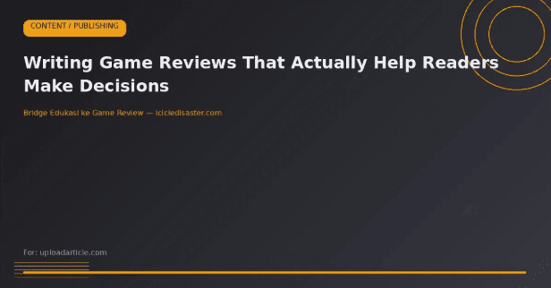 Writing Game Reviews