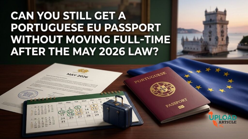 Portuguese passport without moving full-time
