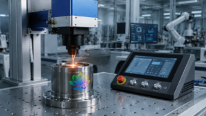MOPA laser color marking machine creating precise colored markings