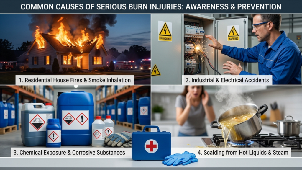 Common Causes of Serious Burn Injuries & How They Happen