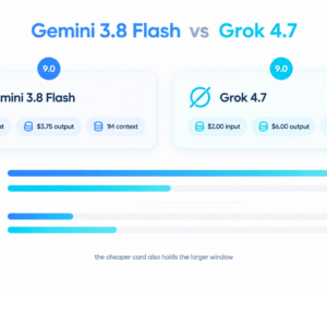 Gemini 3.8 Flash vs Grok 4.7: The Cheaper Card Holds Twice the Window
