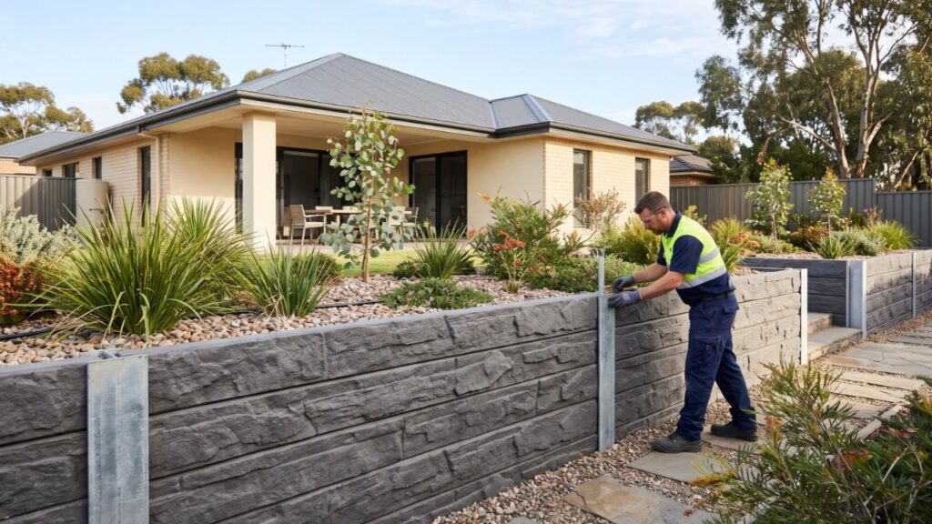 Concrete Sleeper Retaining Walls Adelaide